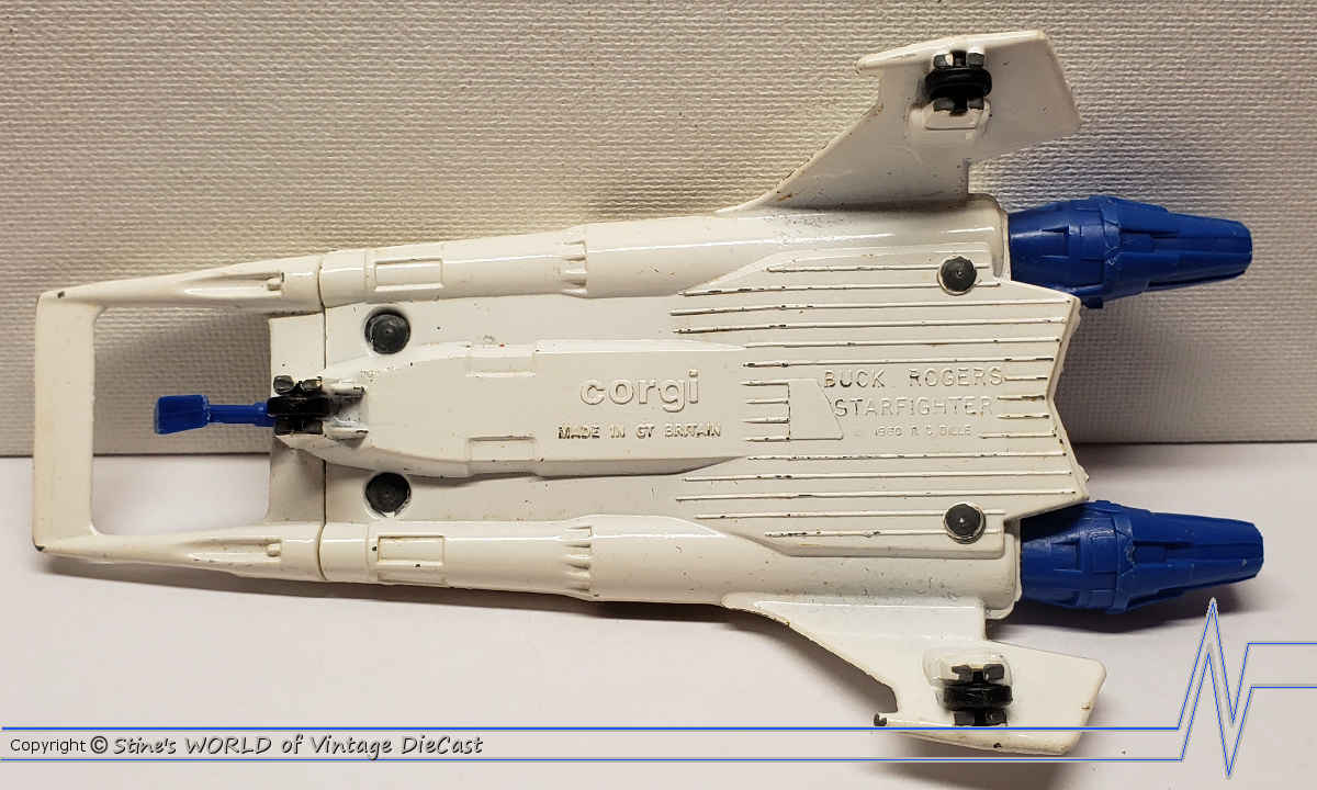 Corgi 647 Buck Rogers – Scatola E Basamento Originali (modello Starfighter Non Incluso) Del 1980