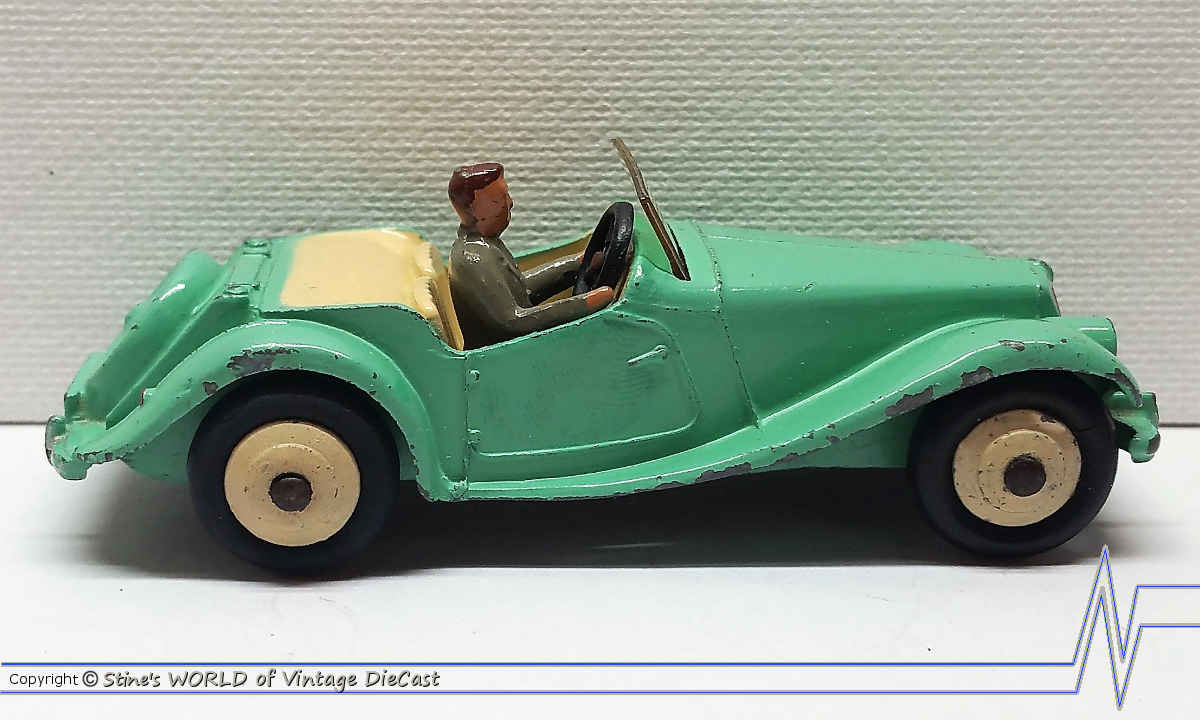 Dinky Toys N° 102 MG Midget Sport Avec Pilote Meccano England PARFAIT ÉTAT  50
