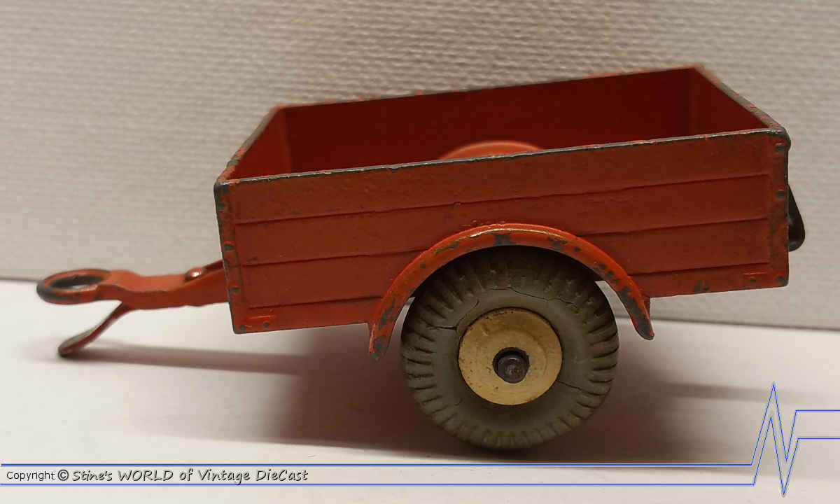 DINKY TOYS REMORQUE Land Rover Ref 27/ 341 Orange Vintage EUR 17,99