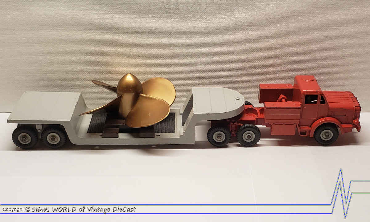 Dinky 986 Mighty Antar Low Loader with Propeller Load red un... | Barnebys