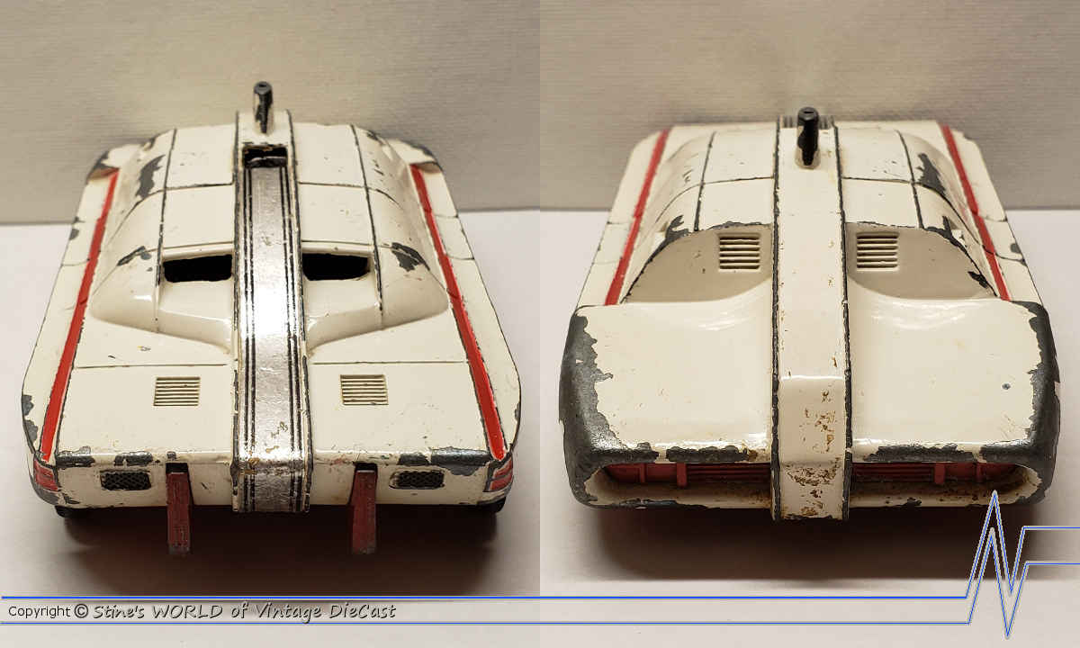 Restored Gerry Anderson Dinky 104 Captain Scarlet Spectrum Pursuit Vehicle Captain Black Version In Repro Box - Sally Antiques - Foto 4