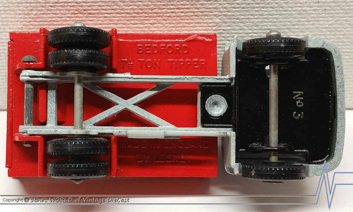 Matchbox Lesney Bedford Tipper N°3 Rouge – Miniature Camion Benne BOÎTE D’ORIGINE