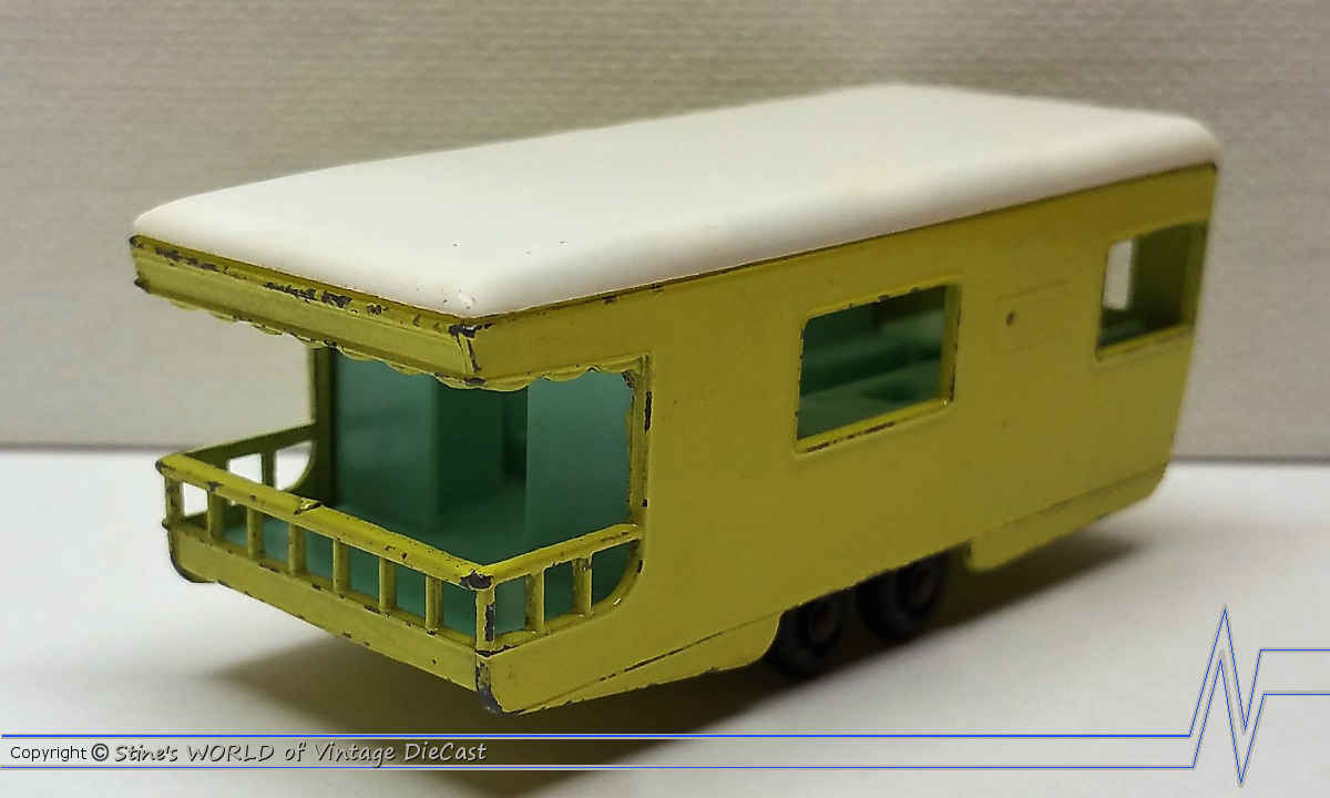 MATCHBOX N° 23D TRAILER CARAVAN 1965 Vintage 1965 Matchbox Series No. 23 Trailer Caravan Made in